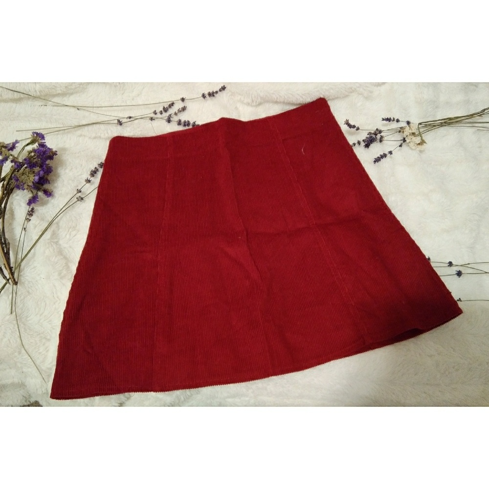 Clarisbelle Button-Up Corduroy Skirt - Picture 3 of 7